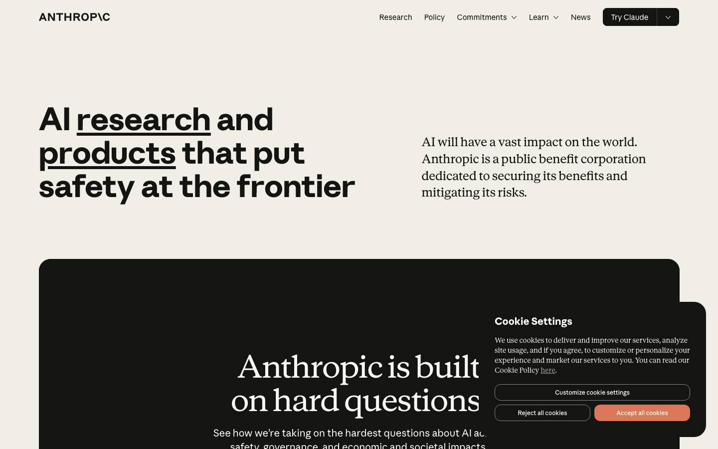 anthropic.com — Home \ Anthropic